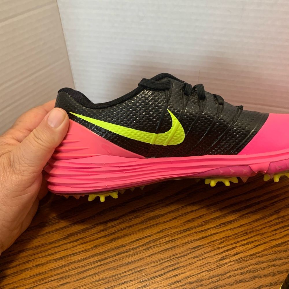 Nike Golf Pink& Black and Highlighter Yellow Shoes Woman’s Size 8. Comfort Cute - Picture 6 of 13